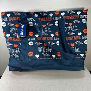 Forever Collectibles OS UTSA Roadrunners Tote Bag Navy Blue NEW